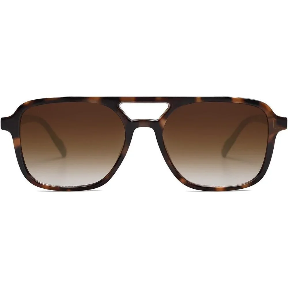Retro Aviator Sunglasses for Women & Men Trendy Rectangle SJ2202 Sunglasses